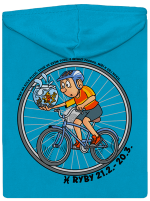 Cyklistický horoskop: Ryby dámská mikina na zip Blue Atol