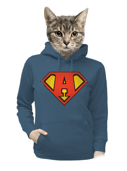 Jsem superhrdina dámská mikina klokanka Denim