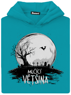 Mlčící většina dětská mikina klokanka Hawaiian Blue