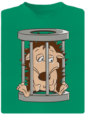 Ježeček v kleci dětské sportovní tričko Kelly Green Mal