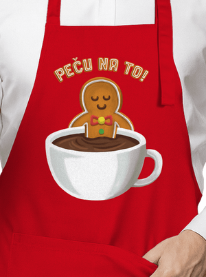 Peču na to! zástěra Red