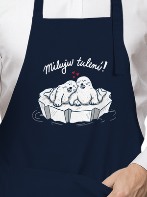 Miluju tulení zástěra Navy