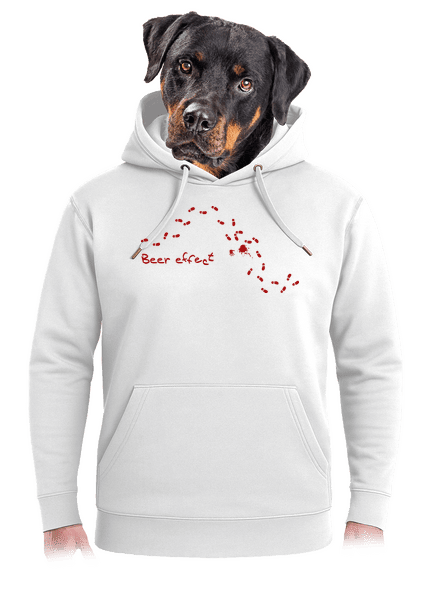 Beer effect unisex mikina premium Snowwhite