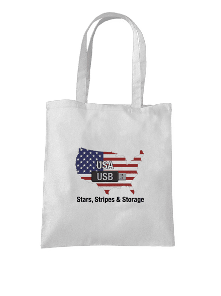 USA a USB taška White