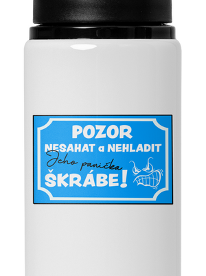 Pozor, nesahat lahev na vodu White