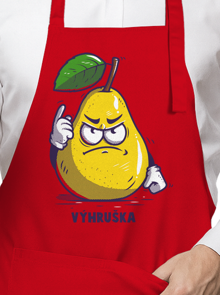 Výhruška zástěra Red