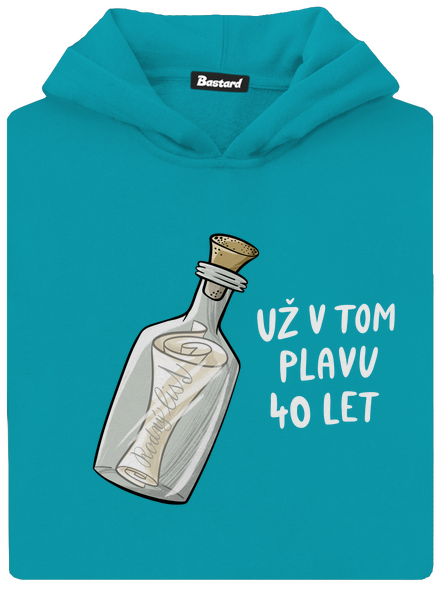 Už v tom plavu dětská mikina klokanka Hawaiian Blue