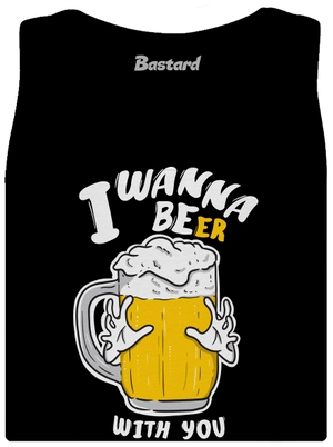 I wanna beer dámské tílko klasické Black