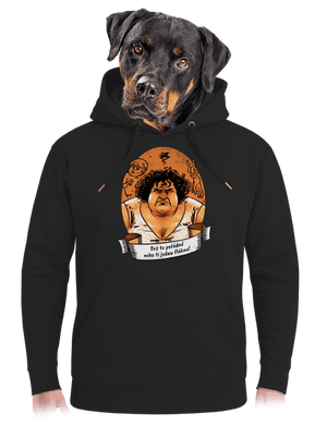 B14: Slunce seno jahody unisex mikina premium Dark Black