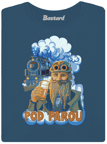 Pod parou dámské tričko premium Petrol Blue
