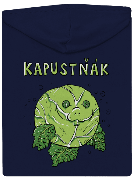 Kapustňák pánská mikina na zip Navy