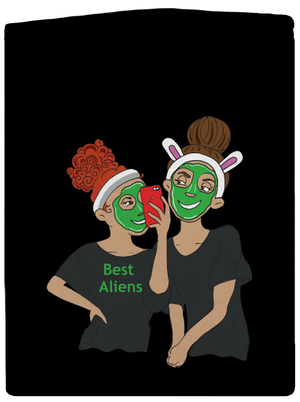 Best aliens dámská mikina na zip Black