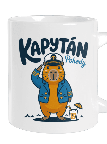 Kapytán pohody velký hrnek White