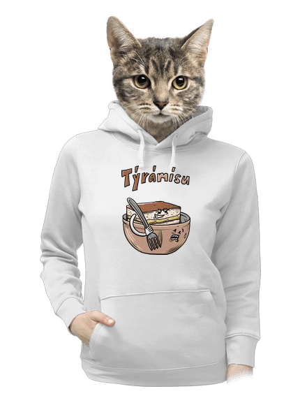 Týrámísu dámská mikina klokanka White