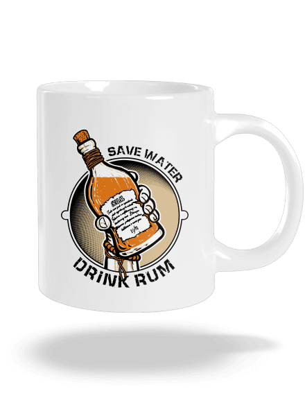 Save Water velký hrnek White