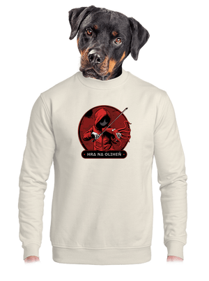 unisex mikina bez kapuce