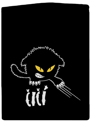 Čičina pánská mikina na zip Black