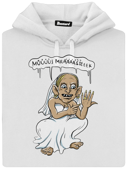 Snubní milášek dámská mikina klokanka White