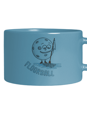 Floorball hrnek makronka Blue Macaron