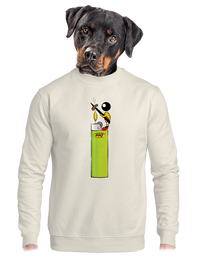 unisex mikina bez kapuce