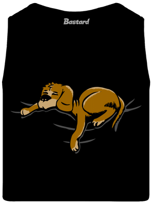 Spící pes pánské tílko Black