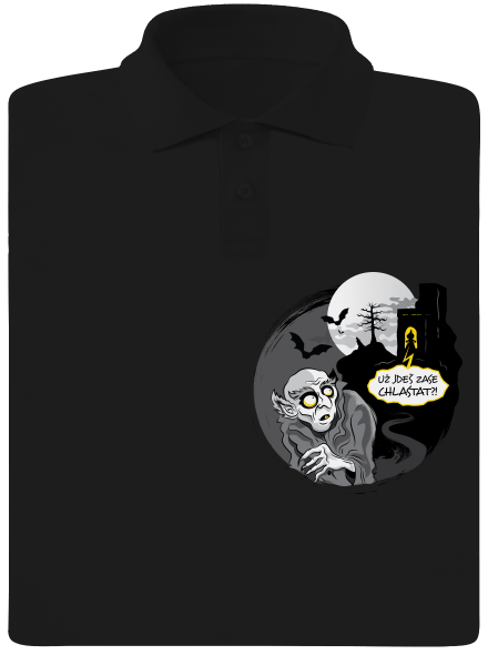 Nosferatu pánská polokošile Black