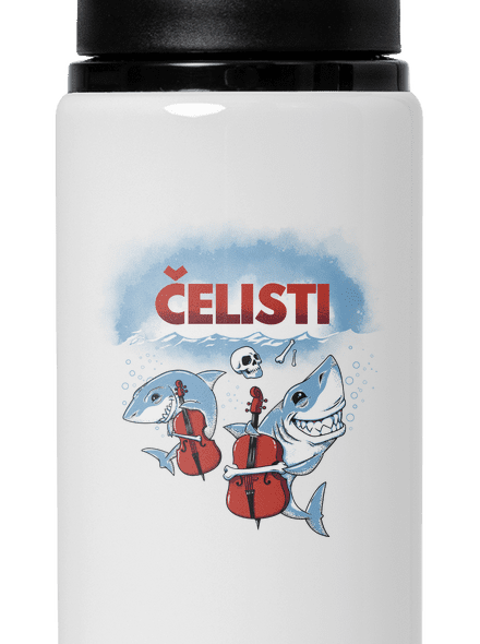 Čelisti lahev na vodu White