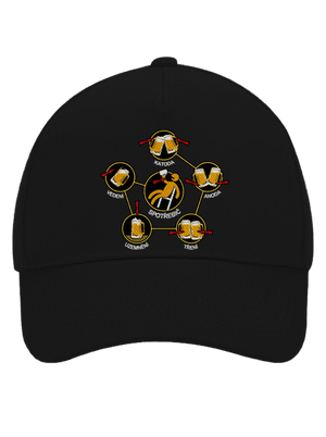 Pivní obvody kšiltovka baseballka Black