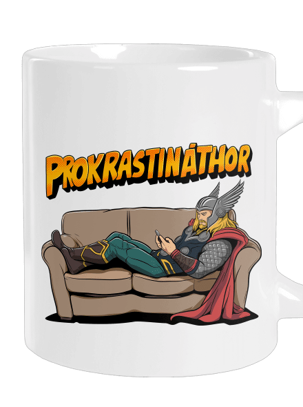 Prokrastináthor velký hrnek White