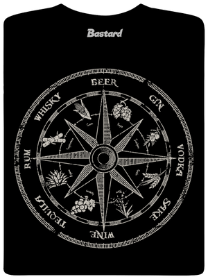 Alkoholický kompas pánské dlouhý rukáv Black