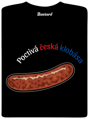 Poctivá buchta a klobása pánské dlouhý rukáv Black