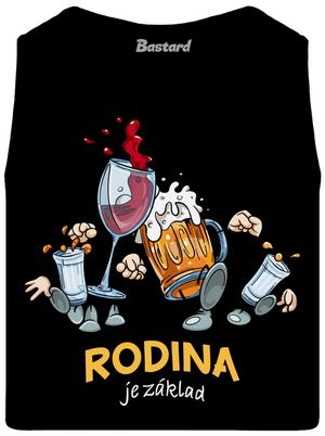 Rodina je základ pánské tílko Black