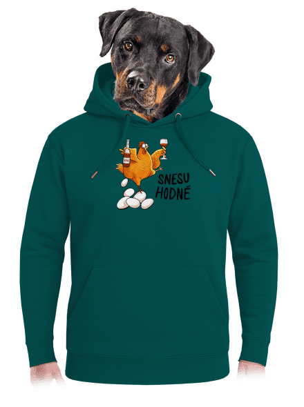 Snesu hodně unisex mikina premium Emerald Green