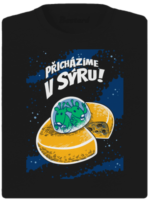 Přicházíme v sýru dámské sportovní tričko Black