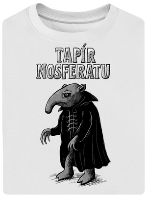 Tapír Nosferatu unisex tričko oversized White