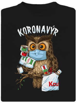 Koronavýr dětské sportovní tričko Black