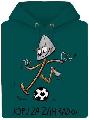 Kopu za zahrádku  unisex mikina premium Emerald Green