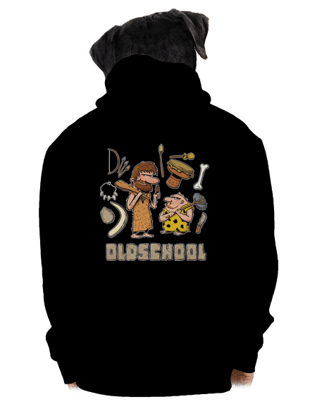 Oldschool pánská mikina na zip Black