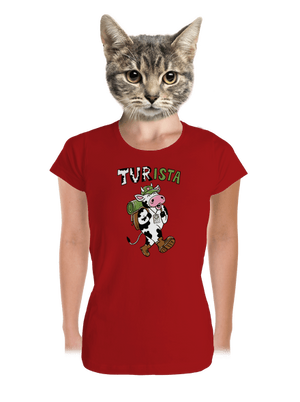 Tur na cestách dámské tričko premium Red Mal