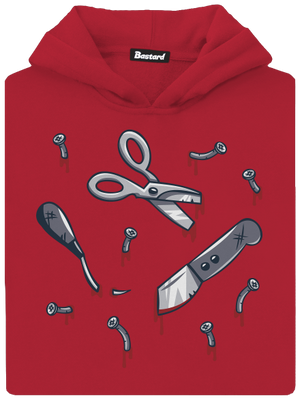 Halloween nářadí dětská mikina klokanka Fire Red