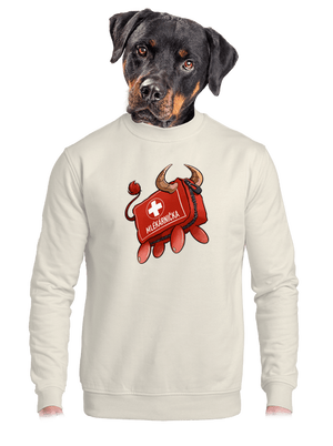 unisex mikina bez kapuce