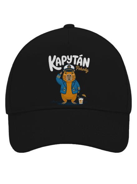 Kapytán pohody kšiltovka baseballka Black