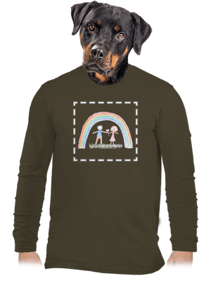 Dětské kresby - nahraj vlastní pánské dlouhý rukáv Urban Khaki