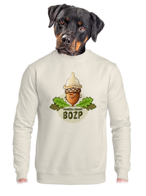 unisex mikina bez kapuce