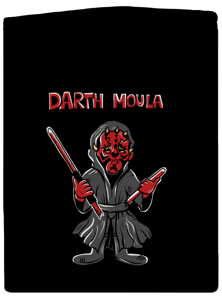 Darth Moula dámská mikina na zip Black
