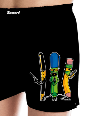 Psací gang pánské trenky Black