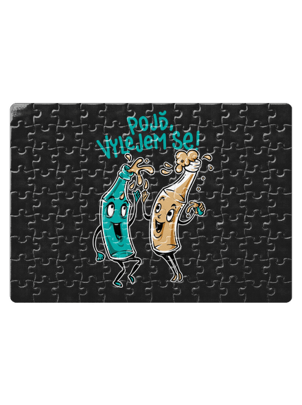 Vylitý puzzle White