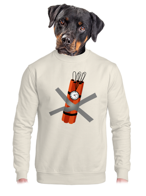 unisex mikina bez kapuce