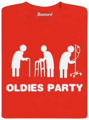 Oldies party pánské tričko Fiery Red