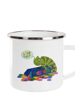 Zmatený chameleon plecháček White